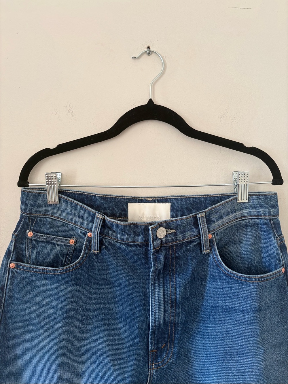 Mother The Dodger Flood Classic High -Rise Straight Leg Women Jeans - Blue - Picture 9 of 10